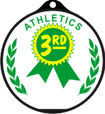 3rd place Medal and Ribbon - Athletics