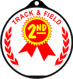 2nd place Medal and Ribbon - Track & Field