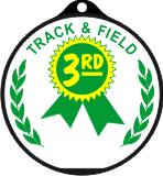 3rd place Medal and Ribbon - Track & Field