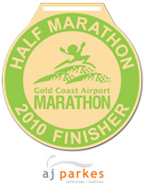 Half Marathon Medal Gold Coast Airport Marathon