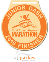 Junior Dash Medal Gold Coast Airport Marathon