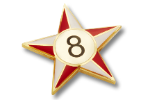 Metal Club Badge - Star Badge